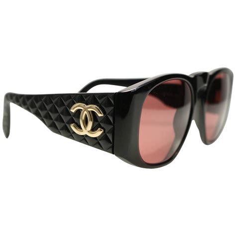 chanel sunglasses gold cc|chanel sunglasses quilted sides.